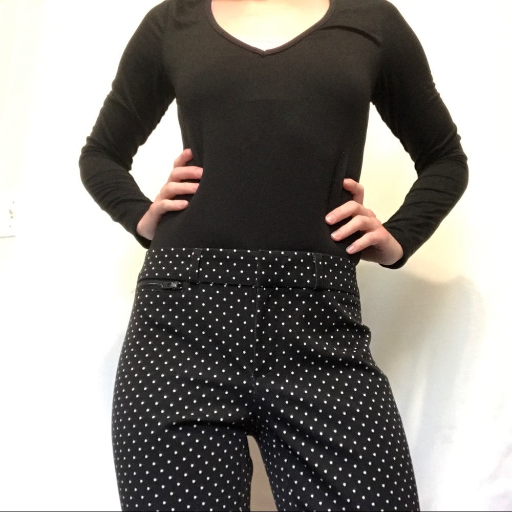 Banana Republic Sloan fit polka dot slacks